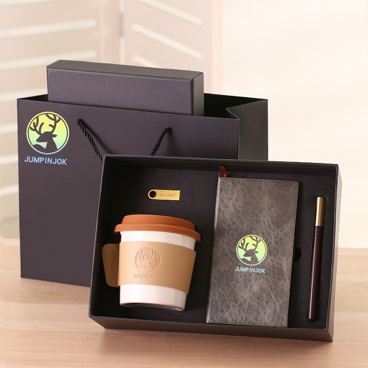 Set Cadou Business Elegant – Agenda Premium, Cana Termica si Pix Metalic