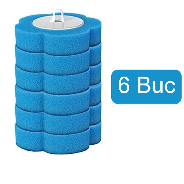 Set 6 Rezerve Pentru Peria de Toaleta de Unica Folosinta Premium SUPER TRENDS®, Albastru