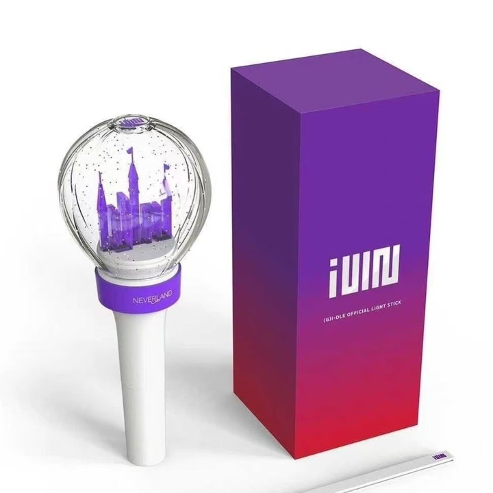 LED Bot (G)I-DLE, alb, modern design, hordozható