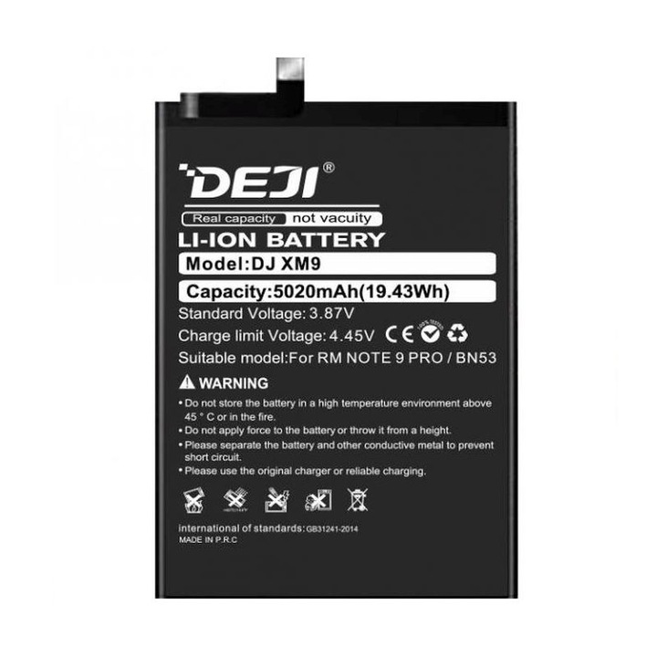 Baterie Compatibila Xiaomi Redmi Note 9 Pro / 9 Pro Max / 10 Pro / 10 Pro Max (BN53)