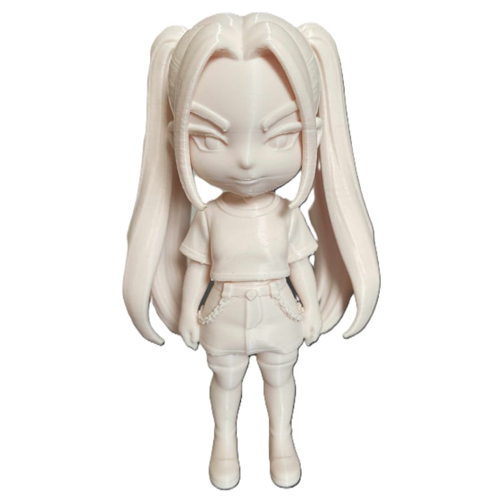 Figurina K-Pop Demon Hunters Mira Chibi Style – Baza pentru pictura si activitati creative – 14 cm