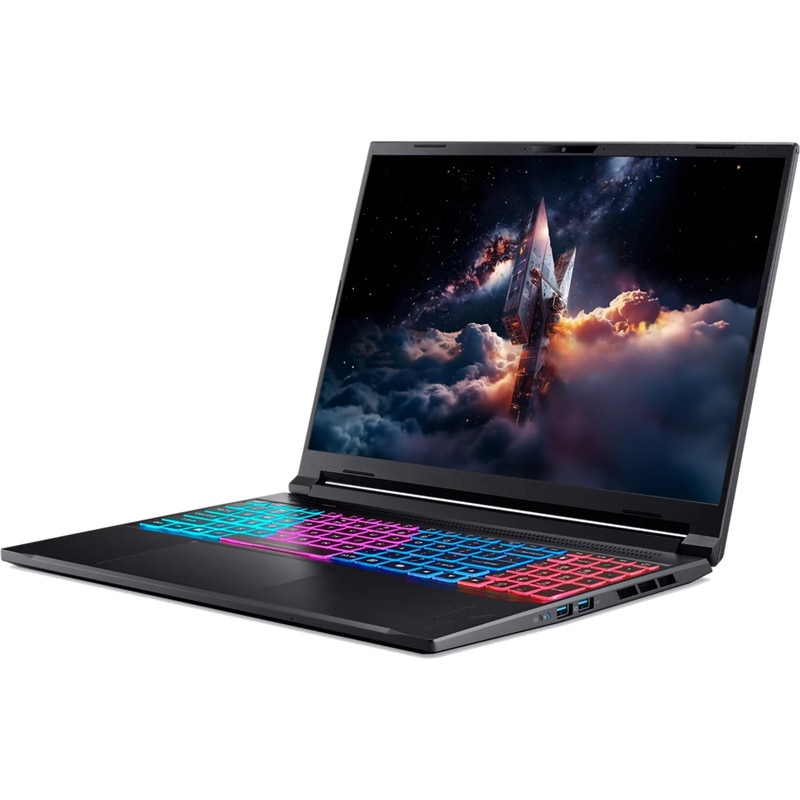 Laptop Acer Gaming 16'' Nitro V 16S ANV16S-71, WQXGA IPS 180Hz, Procesor Intel® Core™ 7 240H (24M Cache, up to 5.20 GHz), 32GB DDR5, 1TB SSD, GeForce RTX 5070 8GB, No OS, Obsidian Black