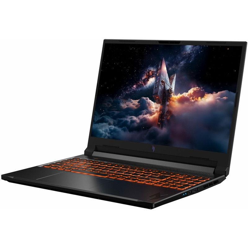 Laptop Acer Gaming 16'' Nitro V16 ANV16-61, WUXGA IPS 180Hz, Procesor AMD Ryzen™ AI 5 340 (16M Cache, up to 4.80 GHz), 16GB DDR5, 1TB SSD, GeForce RTX 5060 8GB, No OS, Obsidian Black