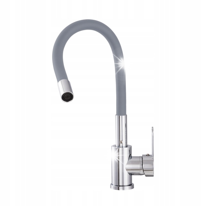 Retoo Flexi rugalmas, állítható, 54 cm-es szürke konyhai csaptelep