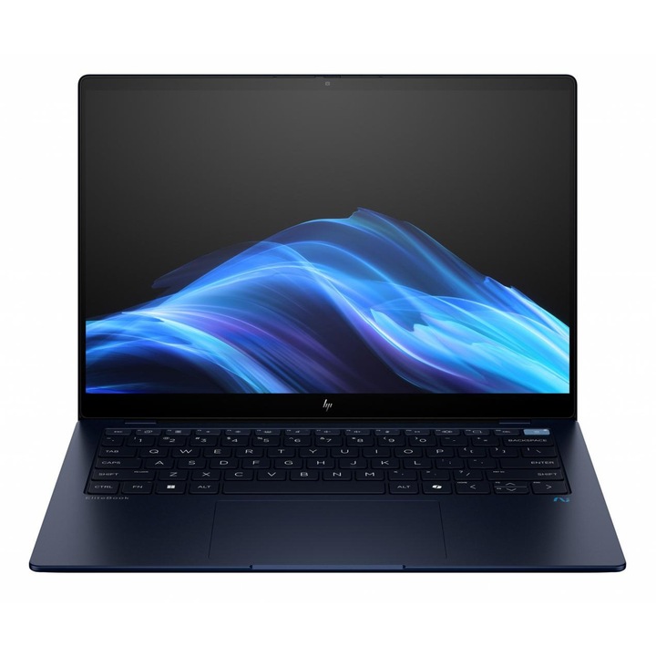 Laptop HP EliteBook Ultra G1i, 14.0 inch 2.8K TOUCH (2880x1800) OLED+LBL UWVA BV képfelismerés 400 nit, 120 Hz, Intel Core Ultra 7 268V 8-magos (2.2GHz-től 5.0GHz-ig, 12MB) - 48 TOPS, integrált videó Intel Integrated Graphics, RAM 32 GB LPDDR5x 8533