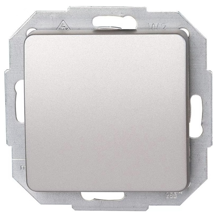 Intrerupator Universal Kopp Milano, Design Premium Otel, 10AX, 250V~