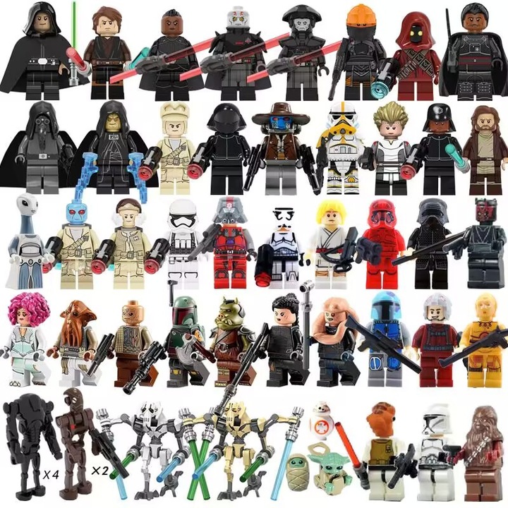 Set de constructie Star Wars, 50 piese, Captain America si Agent Hydra, multicolor