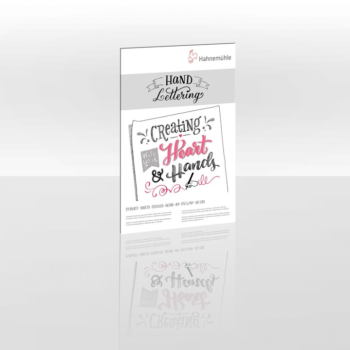 Bloc pentru scris Hand Lettering 170 gr/mp, 25 coli - Hahnemuhle, 10628991 A4