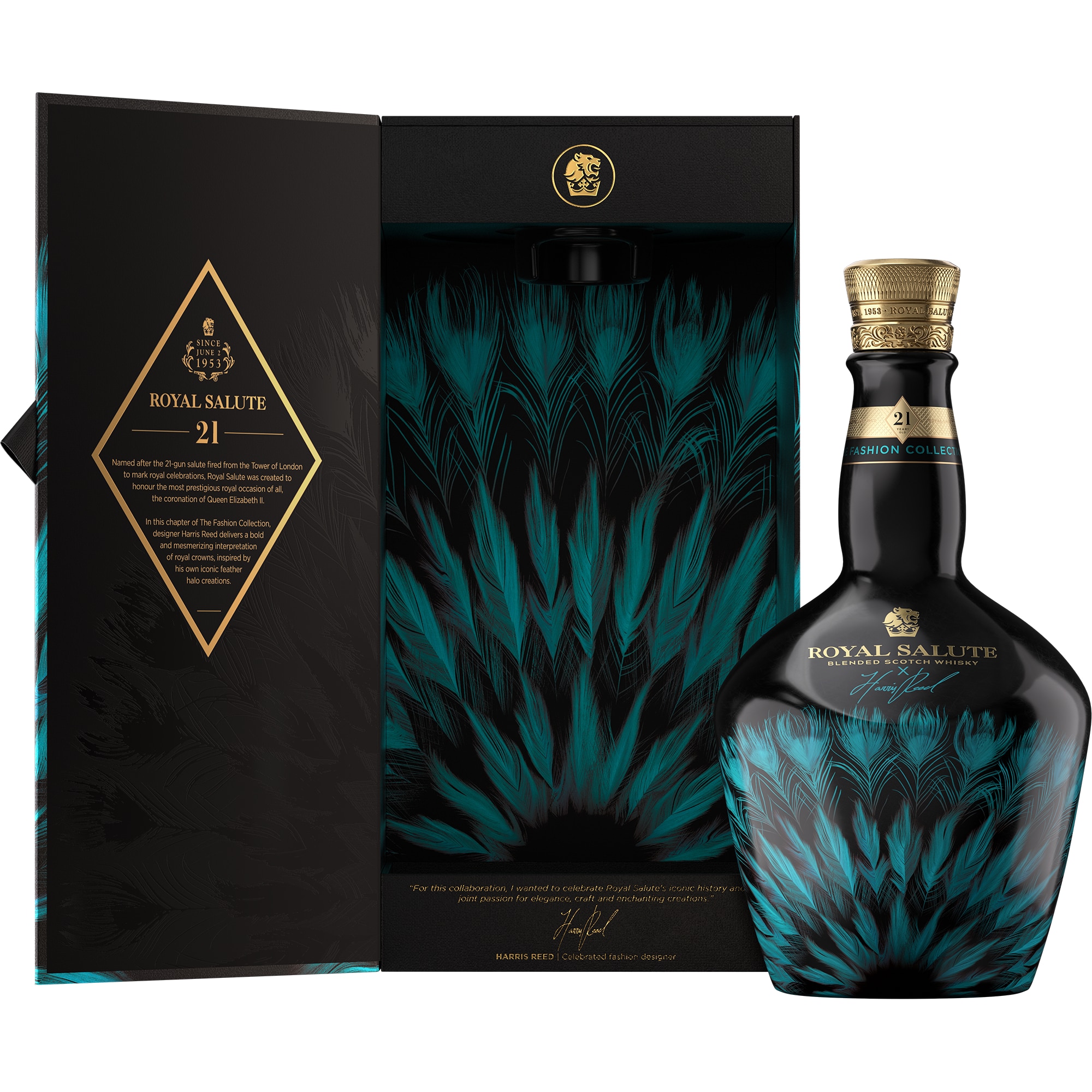 Whisky Royal Salute 21YO Harris Reed Blue Limited Edition, 40