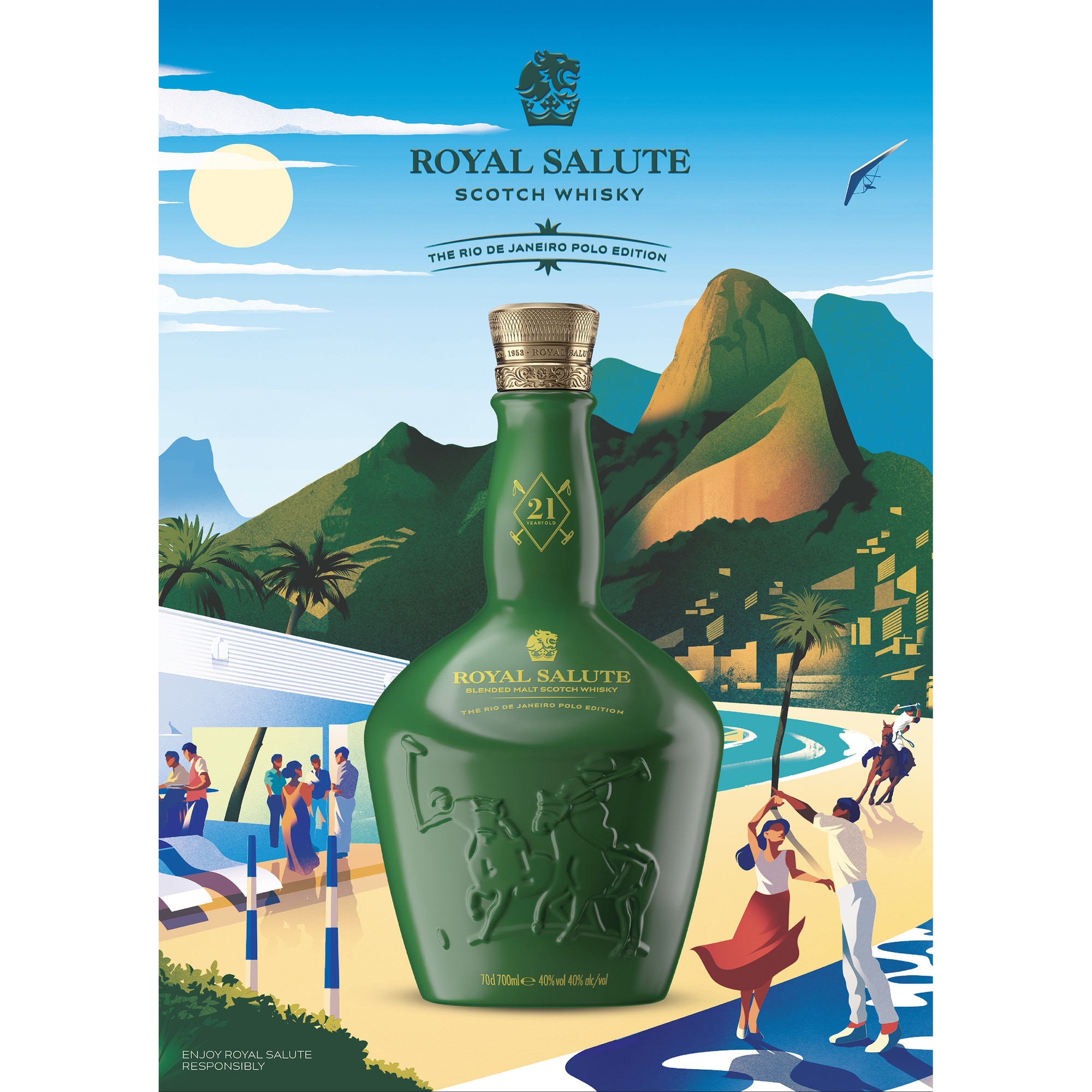 ウイスキー  SALUTE21 THE  POLO EDITION Whisky Royal Salute 21YO POLO Rio Janeiro, 40%, 0.7l - eMAG.ro