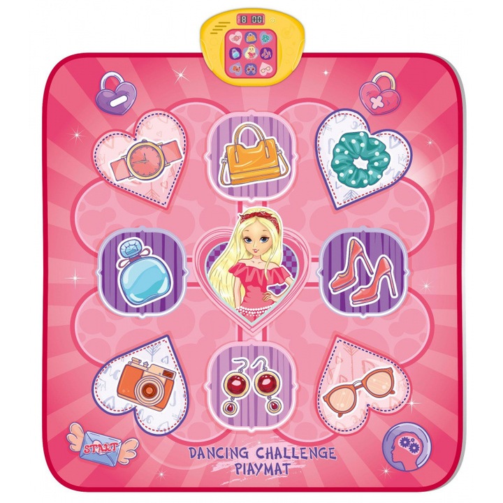 Covoras de Dans pentru Copii, Jucarii Interactive, Design Accesoriu Roz