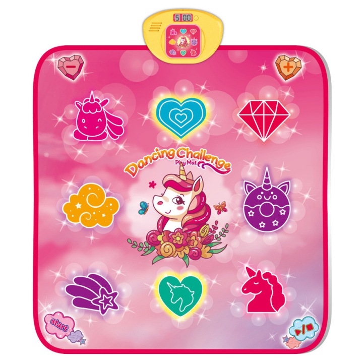 Covoras de Dans pentru Copii, tema Unicorn, jucarie educativa interactiva