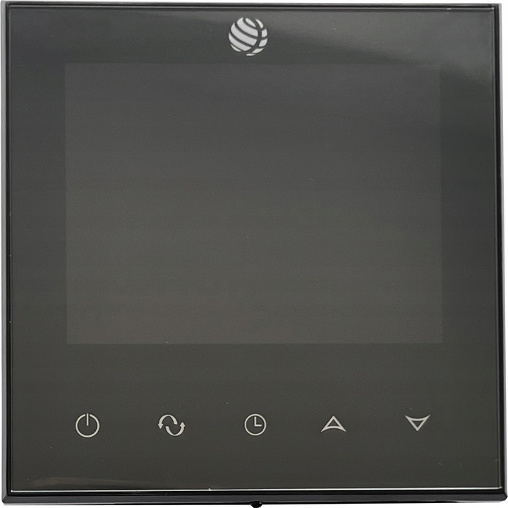 Regulator de temperatura, Aquer, saptamanal, WiFi, negru, 86x86x17mm