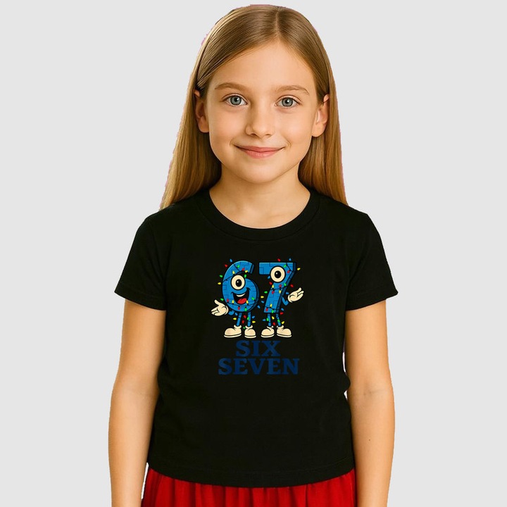 Tricou Copii SIX SEVEN 67 Number Duo Hero, Negru