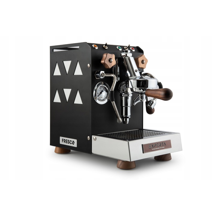 Espressor Aquer Fresco Experta, 1 grupa, 1.3 l, inox, negru, 23x38x41,5cm