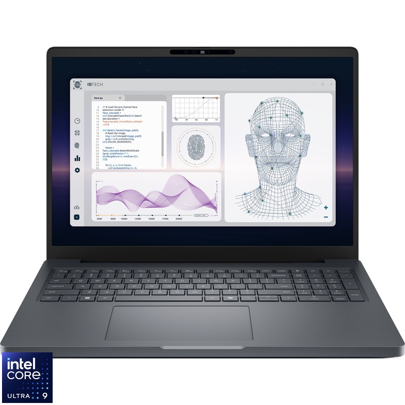 Laptop DELL 16'' Pro Max 16 Plus MB16250, FHD+ 120Hz VRR, Procesor Intel® Core™ Ultra 9 285HX (36M Cache, up to 5.50 GHz), 64GB DDR5 CSODIMM, 1TB SSD, RTX PRO 3000 Blackwell 12GB, Win 11 Pro, 3Yr ProSupport