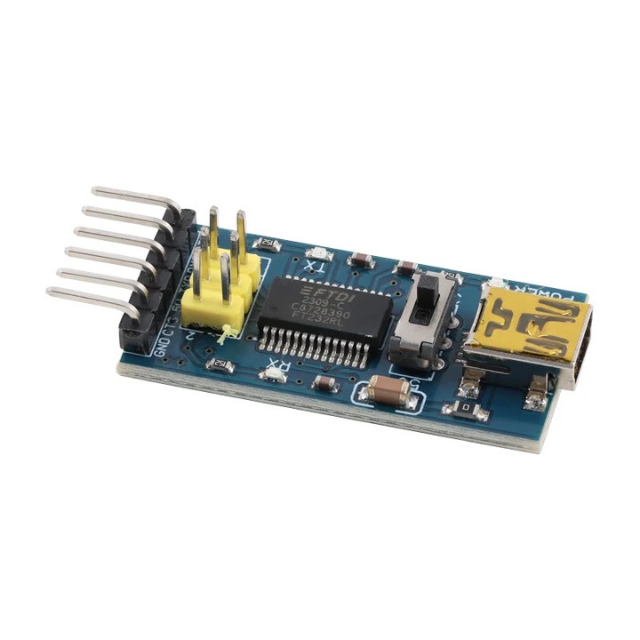 FT232RL programozó modul, soros TTL, USB