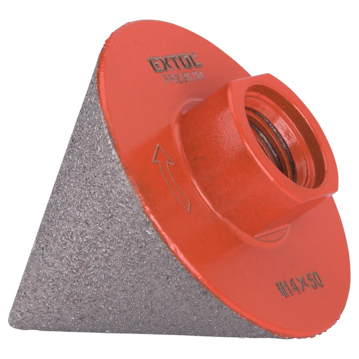 Burghiu conic diamantat Extol Premium, 2-50mm, prindere M14, pentru frezare și șlefuire