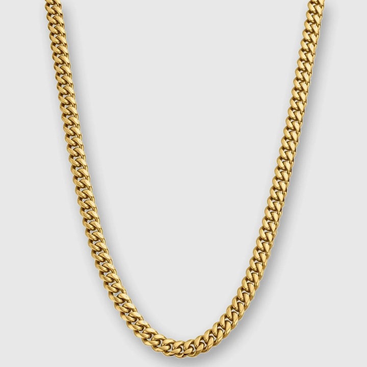 Cuban Chain 8mm, Auriu