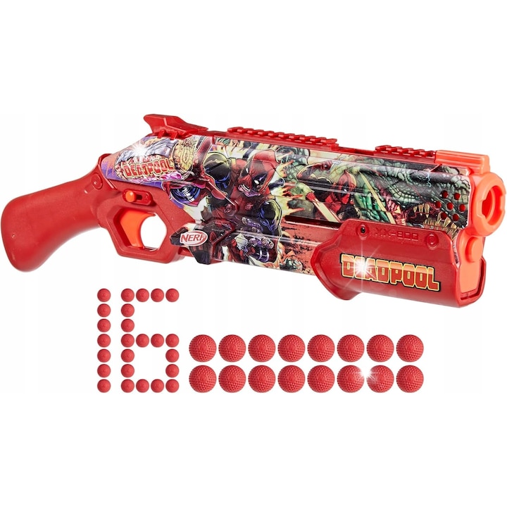 Пистолет Nerf Rival Shotgun Deadpool, с 16 топчета