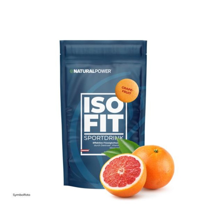 Electroliti Sportdrink ISO FIT, Natural Power, aroma de Grapefruit, 400 g
