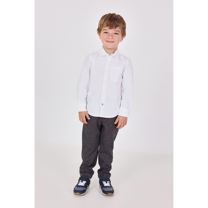 Boboli, Fiú szövetnadrág, szövet, kockás, sötétkék, Kék