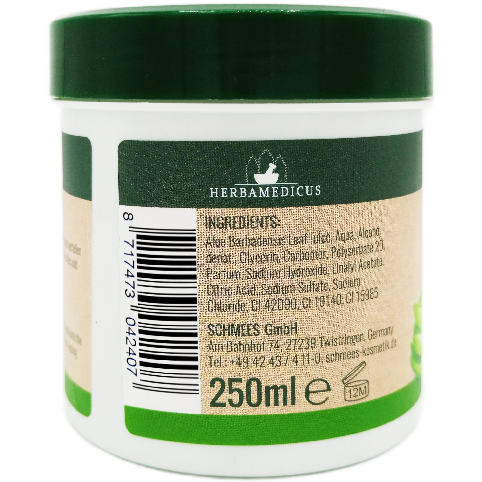 Gel de Aloe Vera (cu concentratie mare 50%), efect calmant, hranire si  hidratare intensa, vegan, 250ml, Herbamedicus - eMAG.ro