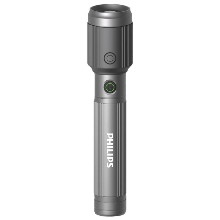 LED фенер Philips, Алуминий, 2000 mAh, IP44, 650 lm, Време на работа до 13 часа, 15 W