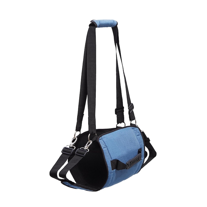 Ham de suport pentru câini, AFKSMILE, ajustabil, nailon, albastru, mărimea XL