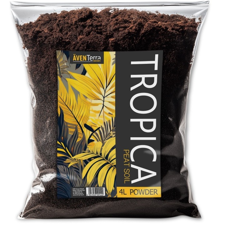 Субстрат за терариум, Aventerra Tropica Peat Soil, натурален, стерилен, 4 л