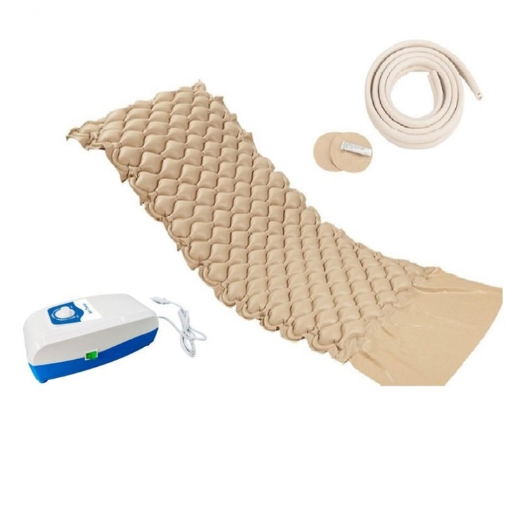 Saltea medicală antiescare cu compresor, Dragon, 90x200 cm, material PVC, pentru pacienți până la 130 kg