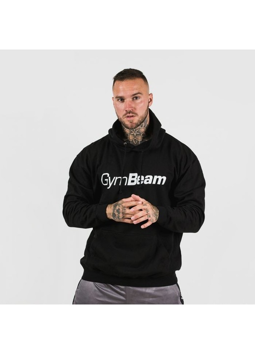 Hanorac PRO Hoodie Black, GymBeam, Negru, L
