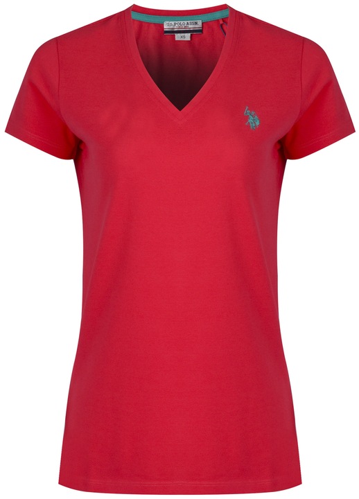 Tricou dama, U.S. Polo Assn., Lian, culoare roz, bumbac, S INTL