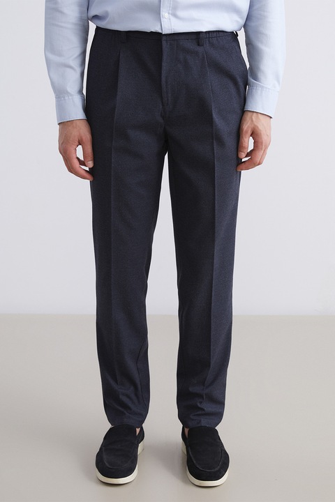 LC WAIKIKI, Pantaloni regular fit cu pliuri Vision, Albastru ultramarin