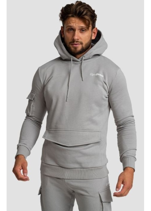 Hanorac TRN Hoodie Grey, GymBeam, S