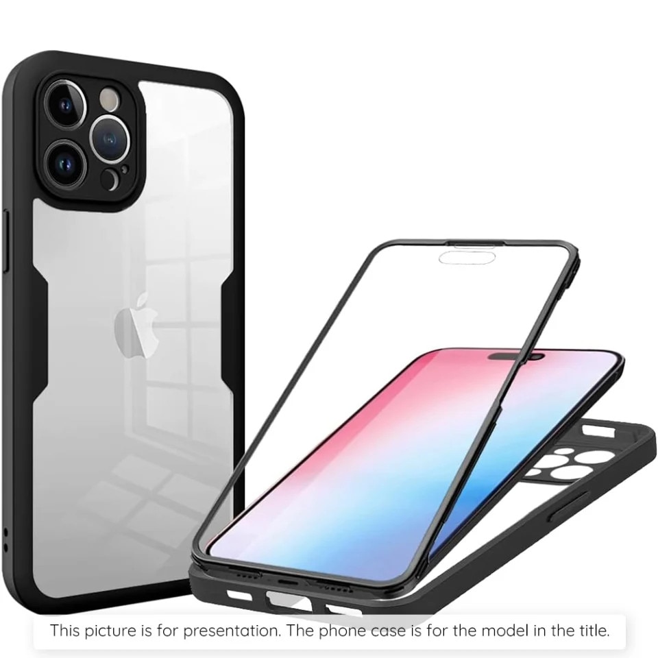 Husa + Folie pentru Xiaomi Redmi Note 15 Pro+ 5G / Poco M8 Pro 5G, SKYDDAR INNOVATION, [Pachet 360°] ColorVerse, set cu sticker, Negru