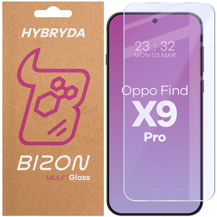 Стъклен протектор, Bizon Glass Mule За Oppo Find X9 Pro