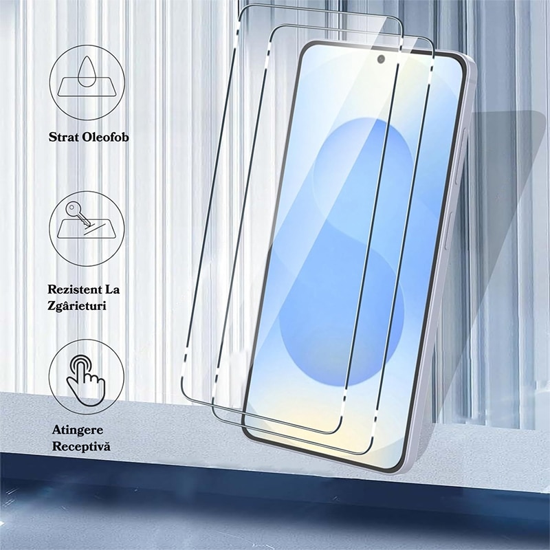 Folie Protectie Telefon, MOGU Folie Sticla Pentru Samsung Galaxy S26 ultra, Protectie Profesionala Ecran 3D, Anti Zgarieturi, din Sticla Securizata 9H+, Claritate Super HD, Tratament Oleofobic, Kit de instalare cu configurare instantanee, Transparenta