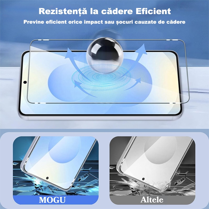Folie Protectie Telefon, MOGU Folie Sticla Pentru Samsung Galaxy S26 ultra, Protectie Profesionala Ecran 3D, Anti Zgarieturi, din Sticla Securizata 9H+, Claritate Super HD, Tratament Oleofobic, Kit de instalare cu configurare instantanee, Transparenta