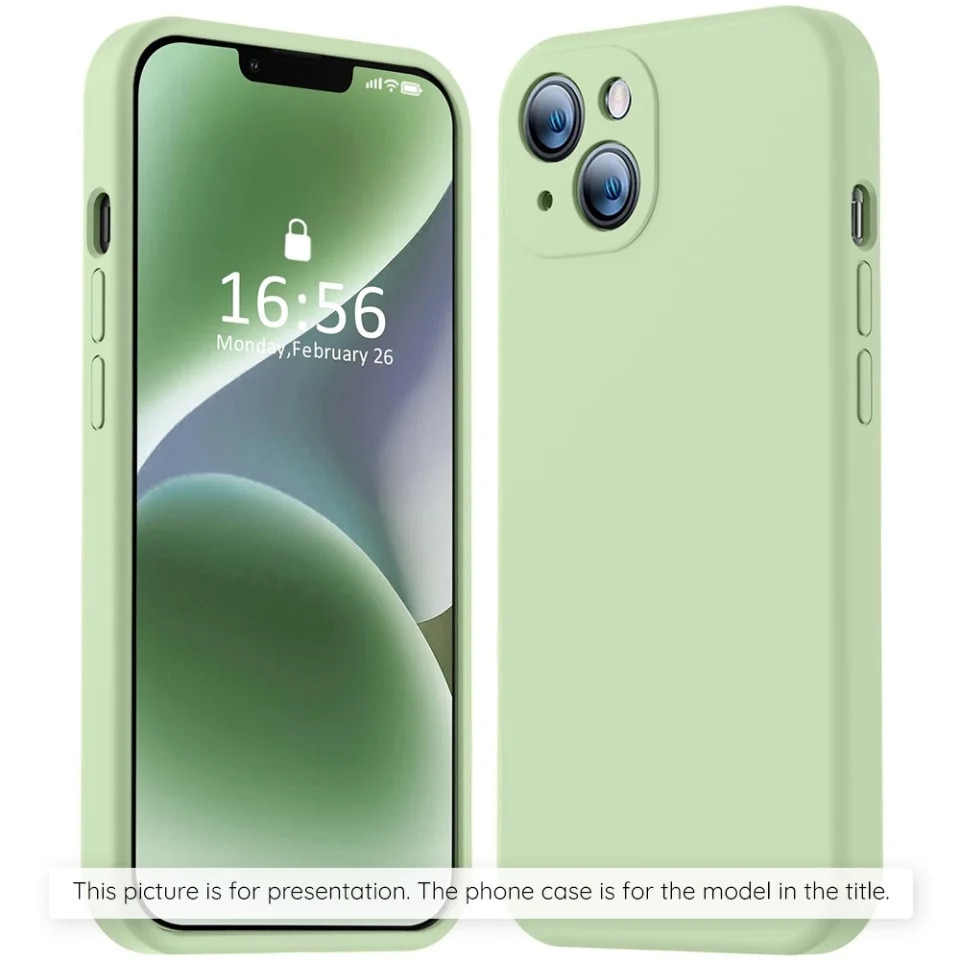 Husa pentru Motorola Moto G06, SKYDDAR INNOVATION, din Silicon Catifelat, SoftElegance, set cu sticker, Verde deschis