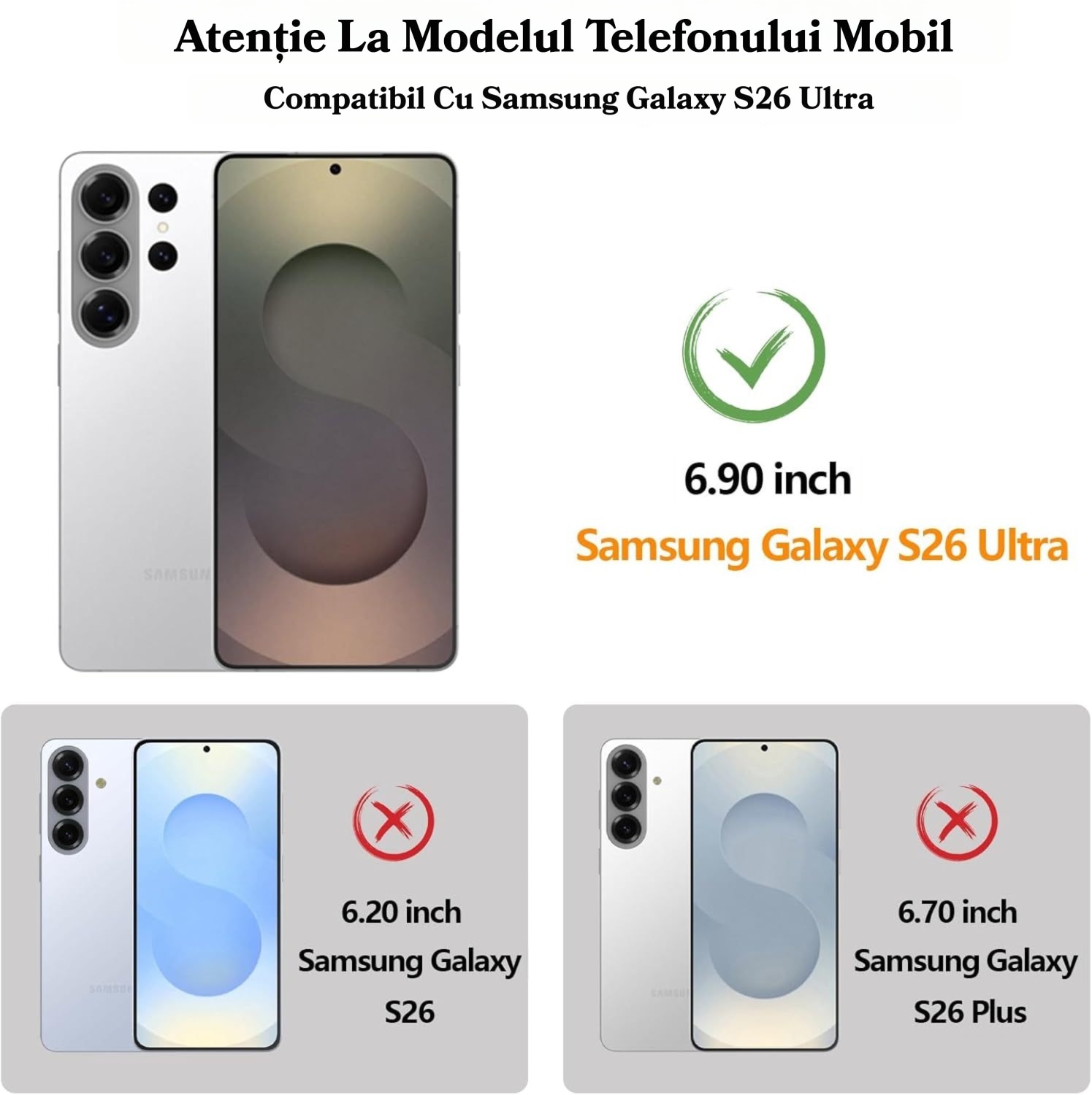 Folie Protectie Telefon, MOGU Folie Sticla Pentru Samsung Galaxy S26 ultra, Protectie Profesionala Ecran 3D, Anti Zgarieturi, din Sticla Securizata 9H+, Claritate Super HD, Tratament Oleofobic, Kit de instalare cu configurare instantanee, Transparenta