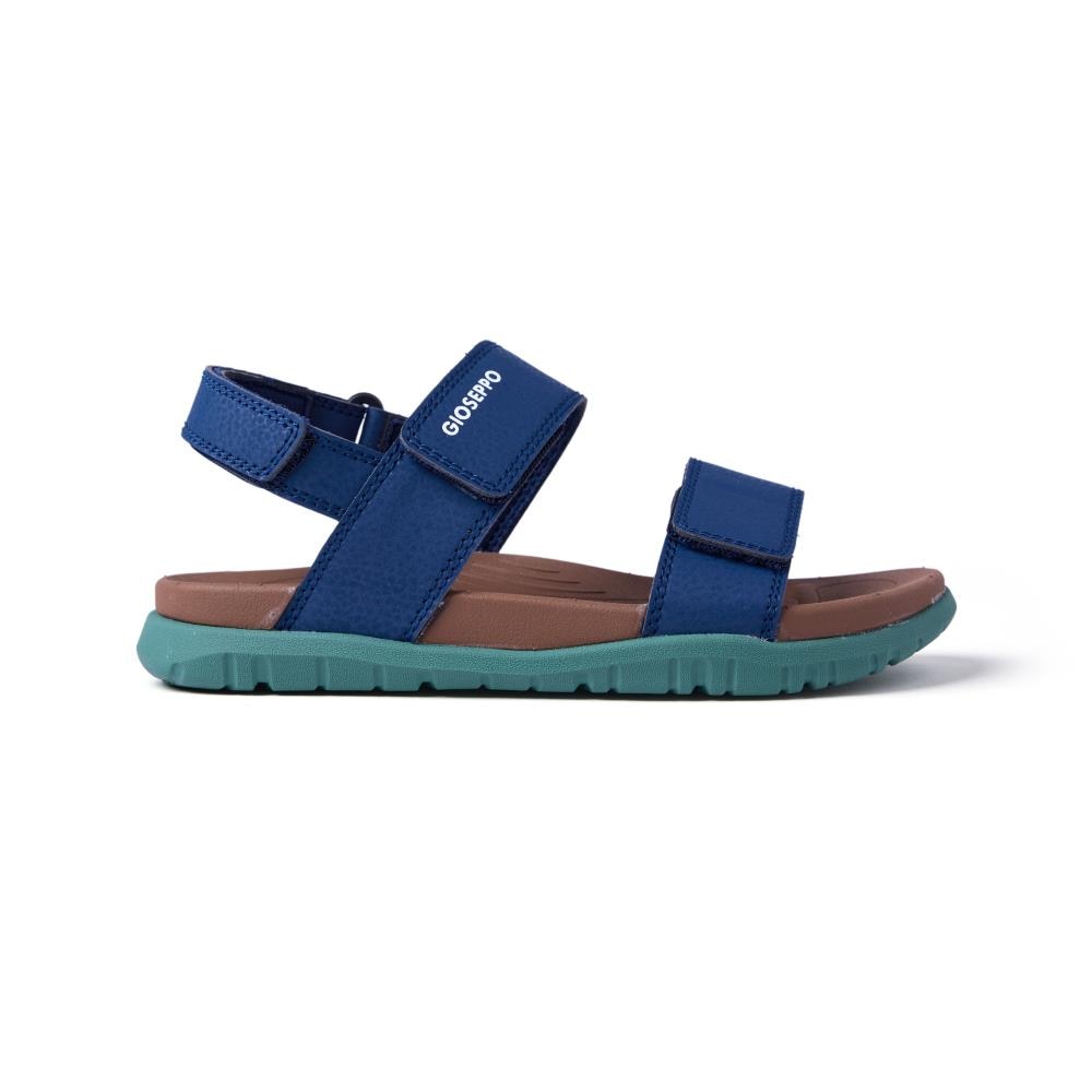 Gioseppo, Sandale din piele ecologica cu inchidere velcro Dadaab, Bleumarin, 35 EU
