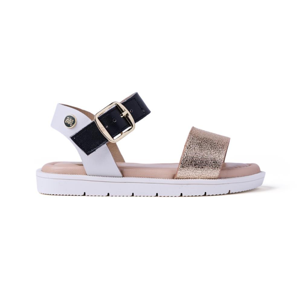 Gioseppo, Sandale din piele cu catarama Ongata, Auriu, 30 EU