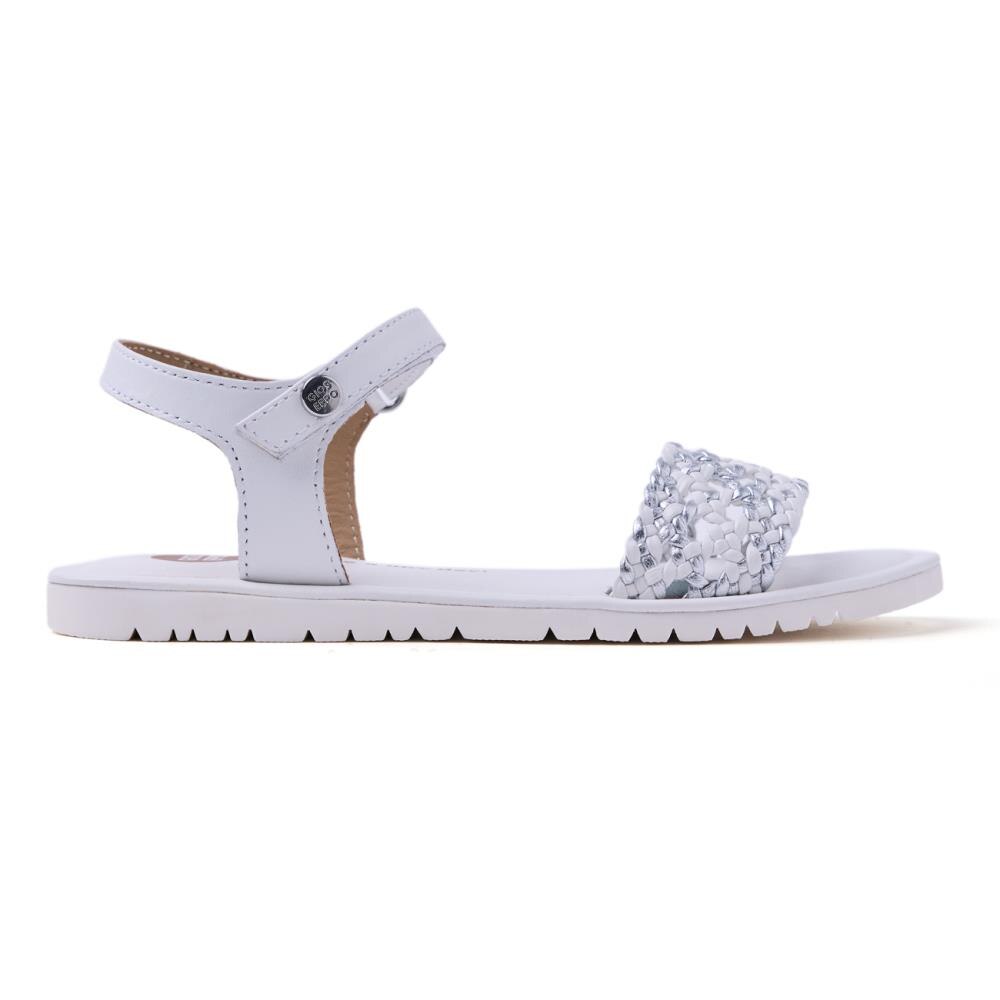 Gioseppo, Sandale din piele cu margele Mahiu, Alb, 36 EU