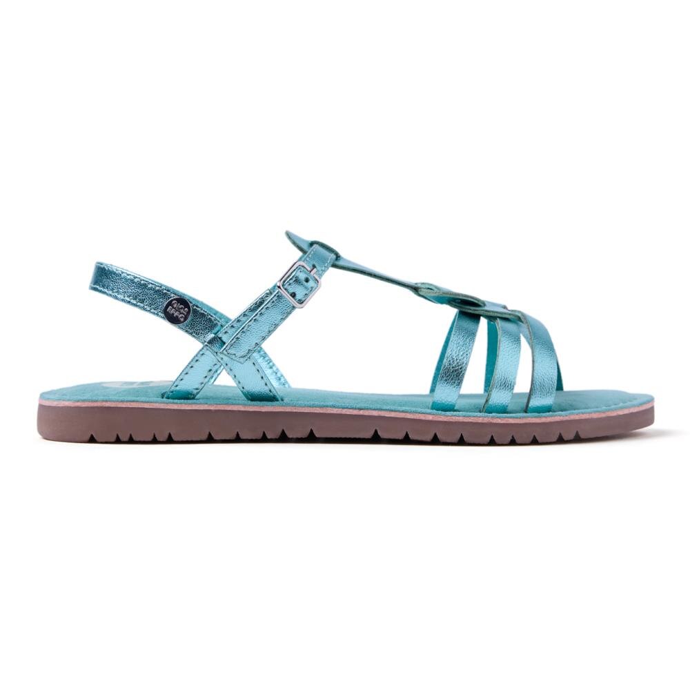 Gioseppo, Sandale din piele cu aspect metalizat Bearsden, Albastru aquamarin, 26 EU