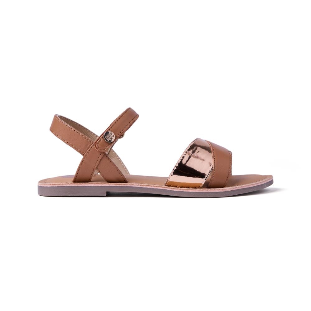 Gioseppo, Sandale din piele cu inchidere velcro Awendo, Maro, 33 EU