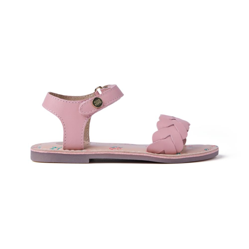 Gioseppo, Sandale tesute din piele, Roz pastel, 26 EU