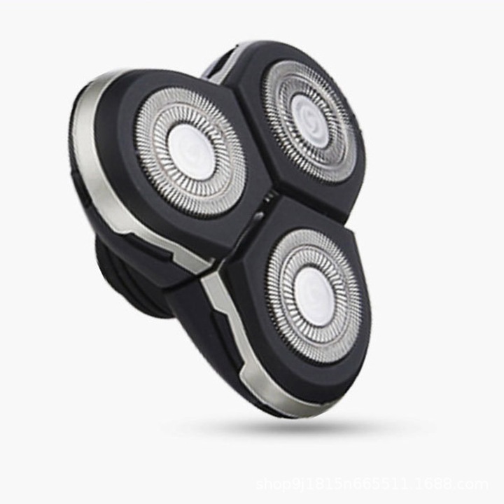 Aparate de ras cu 3 lame de schimb, set de accesorii universale, inox, schimbare rapida