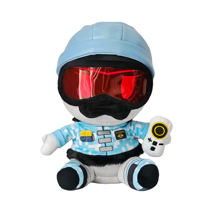 Papusi de plus, serie fete, iarna, costum albastru