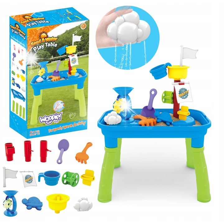 Masa de Apa 2in1 Groapa de Nisip Barca Pirat 6 acc.